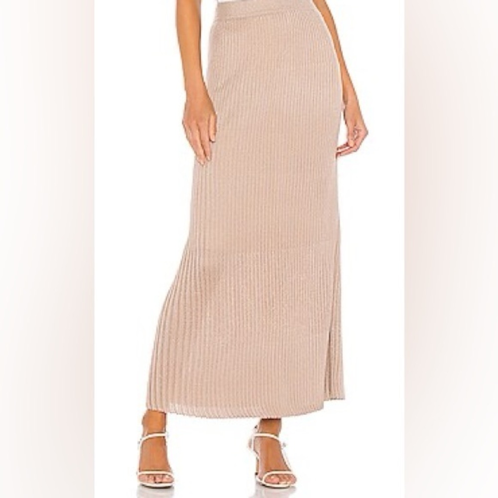 NWOT John & Jenn By Line Tai Skirt in Nude